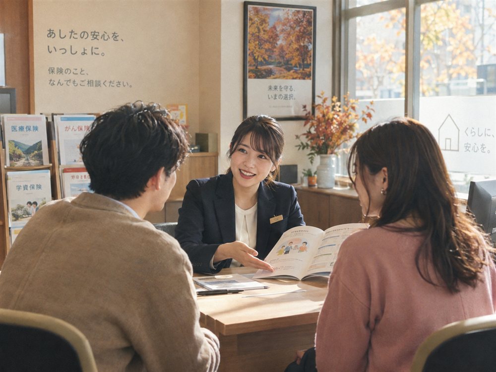 生成サンプル画像1（保険の接客シーン）